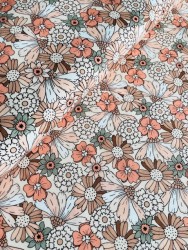 Baumwolljersey Fröhliche Blume Pastell